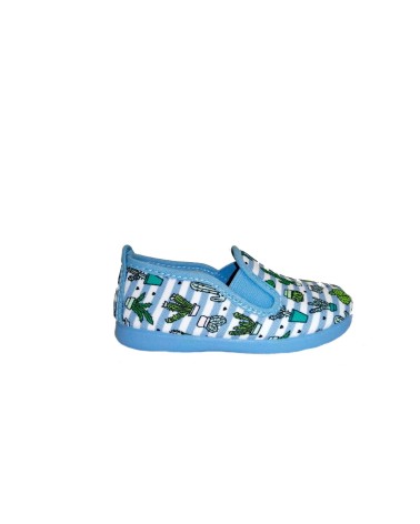 ZAPATILLA INFANTIL CACTUS AZUL