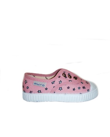 ZAPATILLA INFANTIL ESTRELLAS ROSA