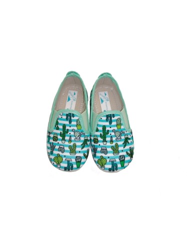 ZAPATILLA INFANTIL CACTUS VERDE