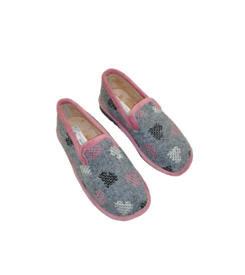 ZAPATILLA CASA MUJER CERRADA ESTRELLAS ZEL'S 2220 - Zapatos Carla