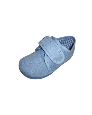 ZAPATILLA DE VELCRO RIZO AZUL