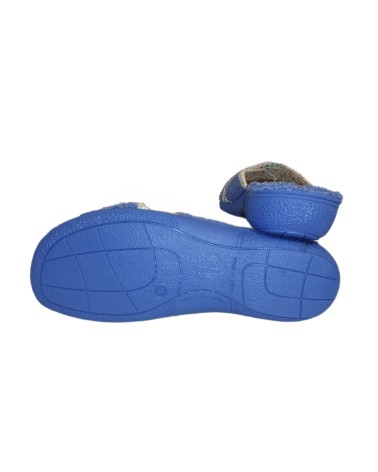 ZAPATILLA DESCALZA TIRAS RIZO AZUL