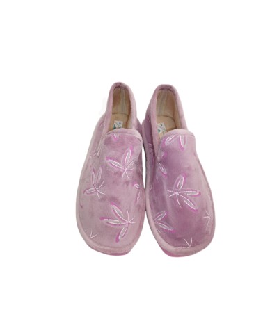 ZAPATILLA CERRADA ESTAMPADO FLORES ROSA