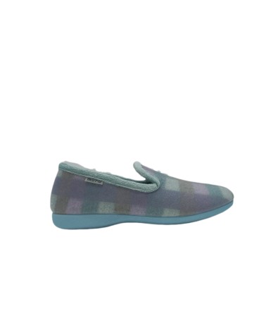 ZAPATILLAS CERRADAS CUADROS AZUL