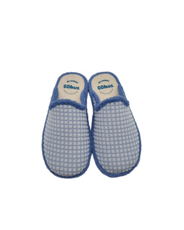 ZAPATILLA DESCALZA CUADROS AZUL