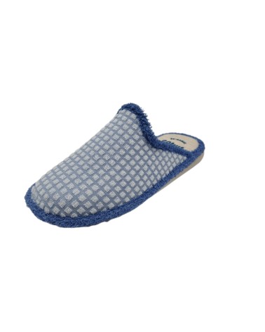 ZAPATILLA DESCALZA CUADROS AZUL