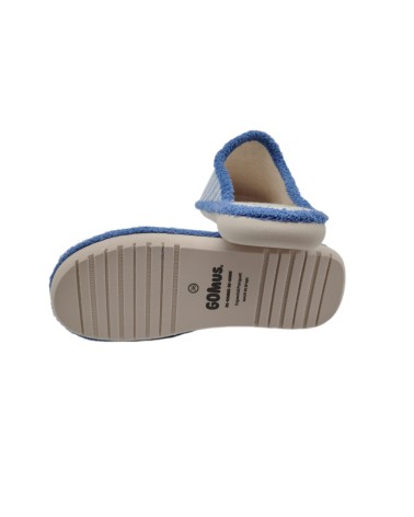 ZAPATILLA DESCALZA CUADROS AZUL