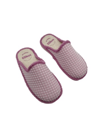 ZAPATILLA DESCALZA CUADROS ROSA