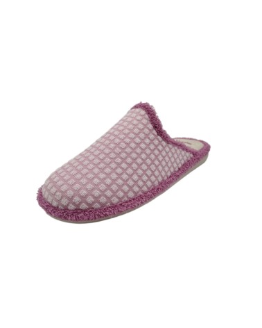 ZAPATILLA DESCALZA CUADROS ROSA