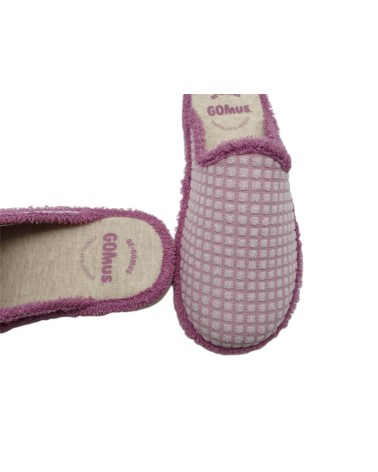 ZAPATILLA DESCALZA CUADROS ROSA