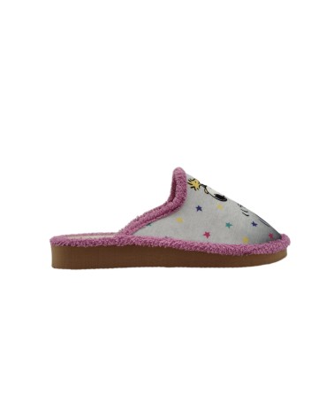 ZAPATILLA DESCALZA SNOOPY MALVA