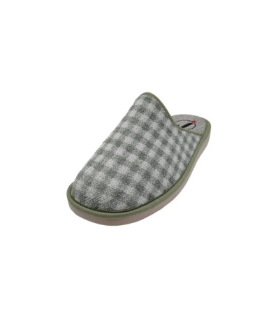 ZAPATILLA DESCALZA CUADROS VERDE