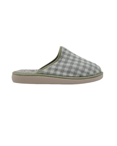 ZAPATILLA DESCALZA CUADROS VERDE