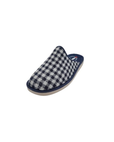 ZAPATILLA DESCALZA CUADROS MARINO